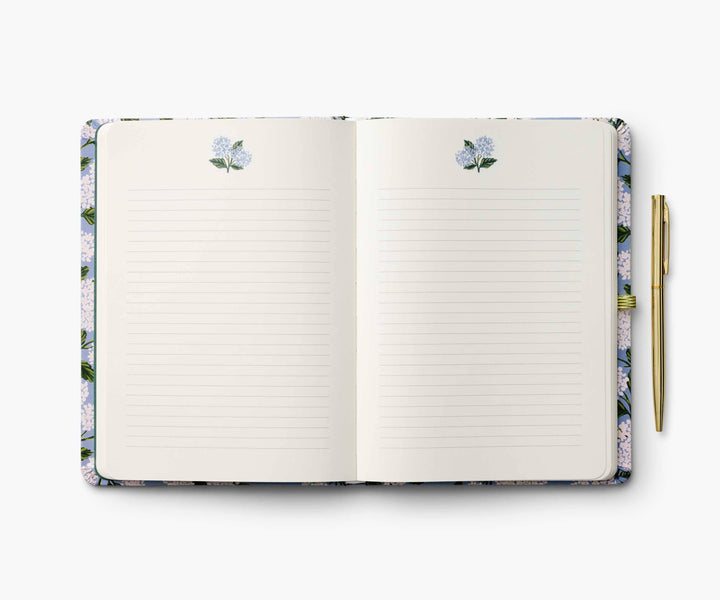 Hydrangea Journal with Pen