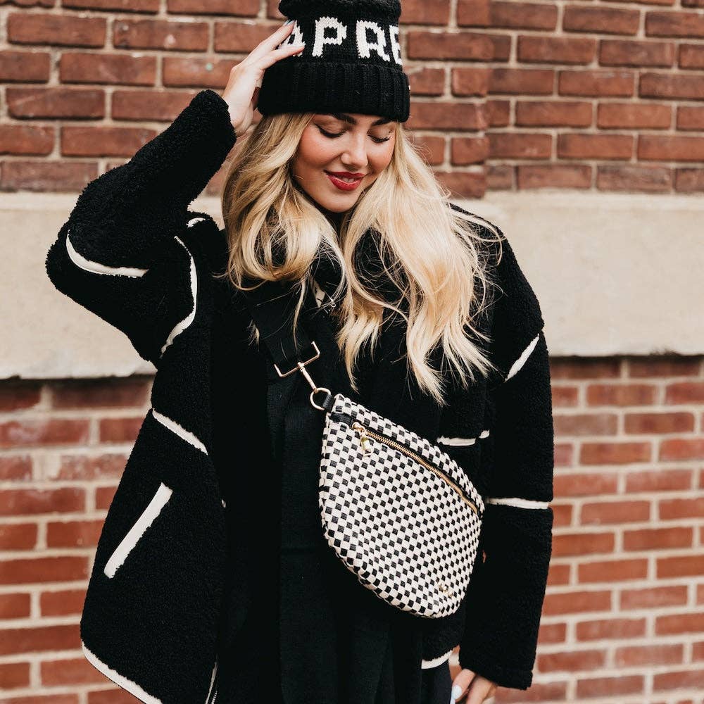 Westlyn Woven Bum Bag-Leather