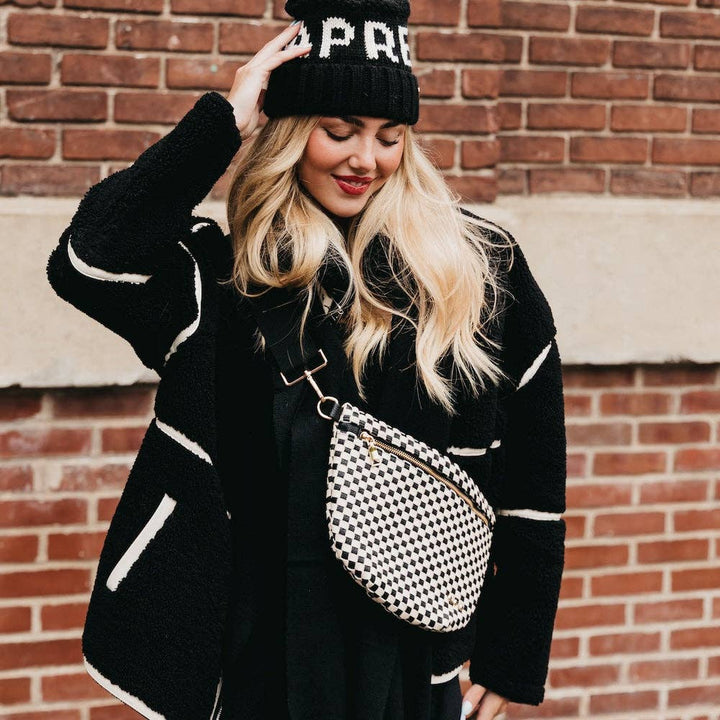 Westlyn Woven Bum Bag-Leather