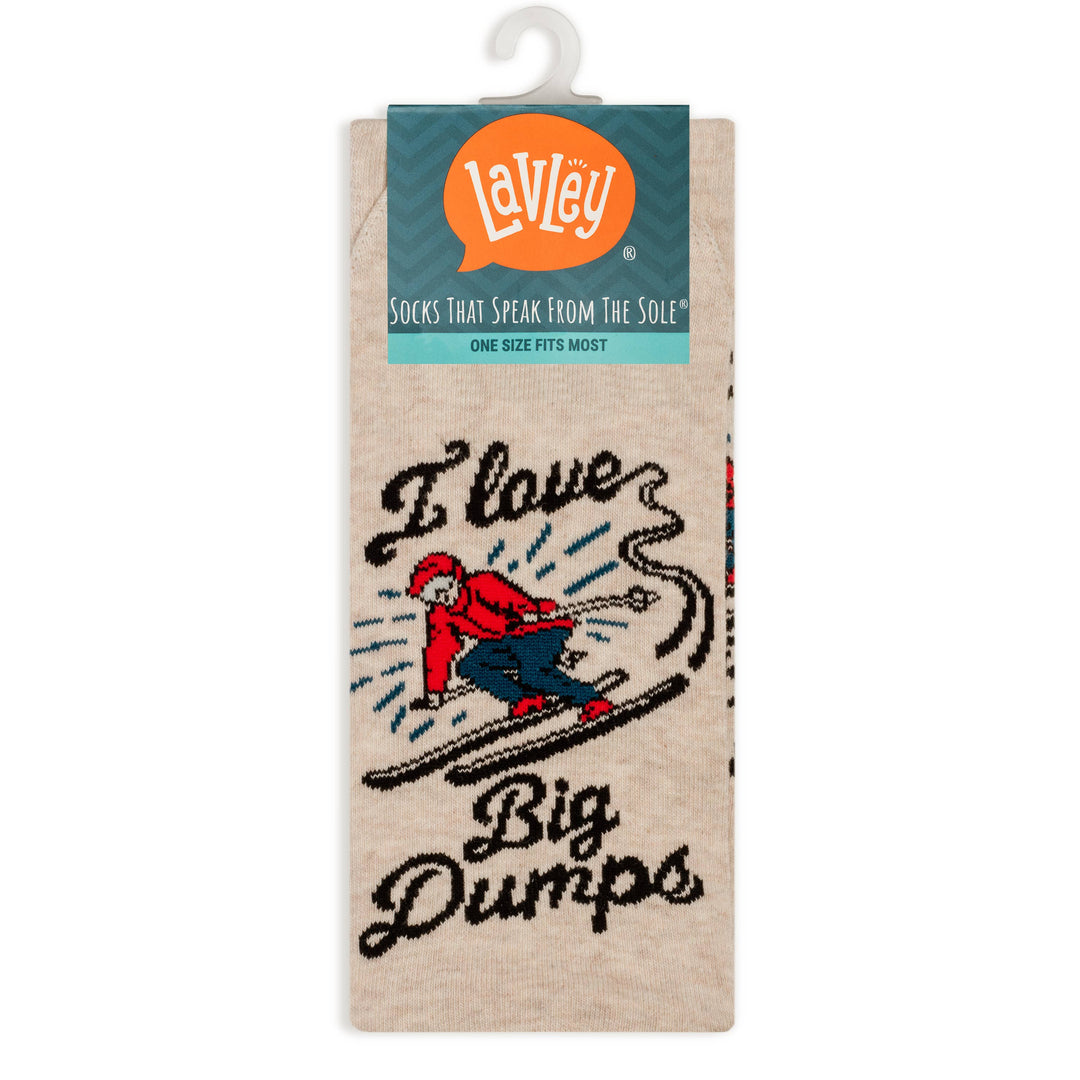 I Love Big Dumps Socks for Skiers