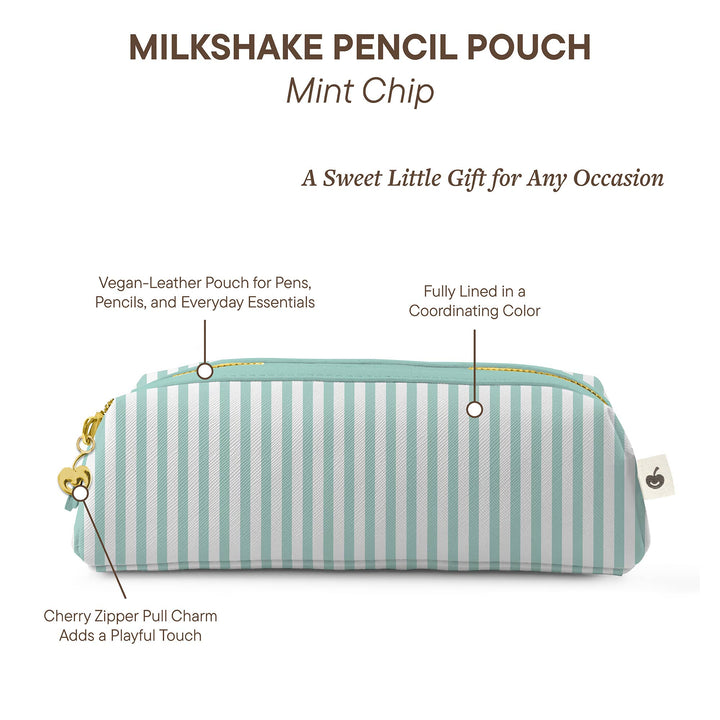 Pencil Pouch-Mint Chip Milkshake
