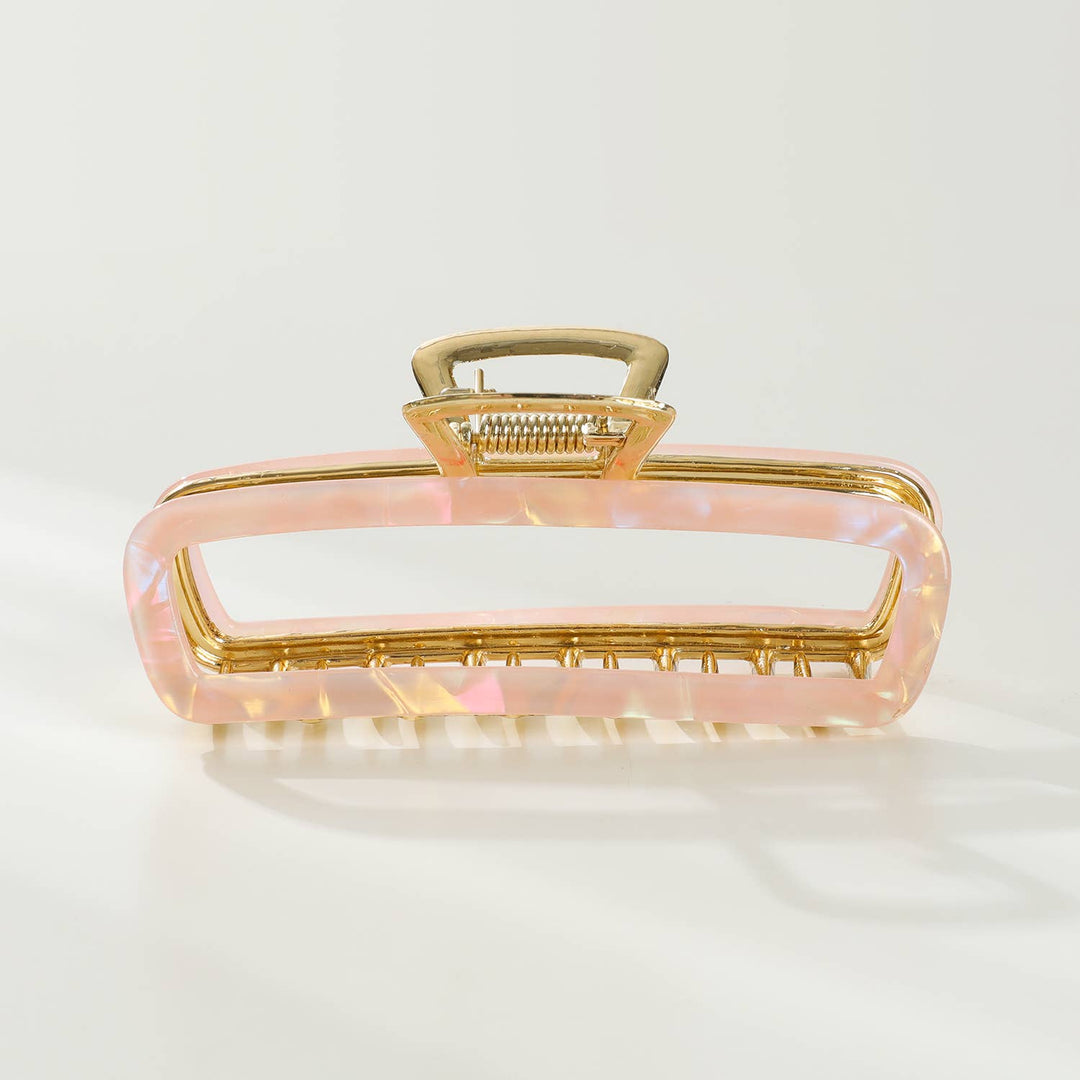 Harlow | Hollow Rectangle Metal Eco-Friendly Claw Clip