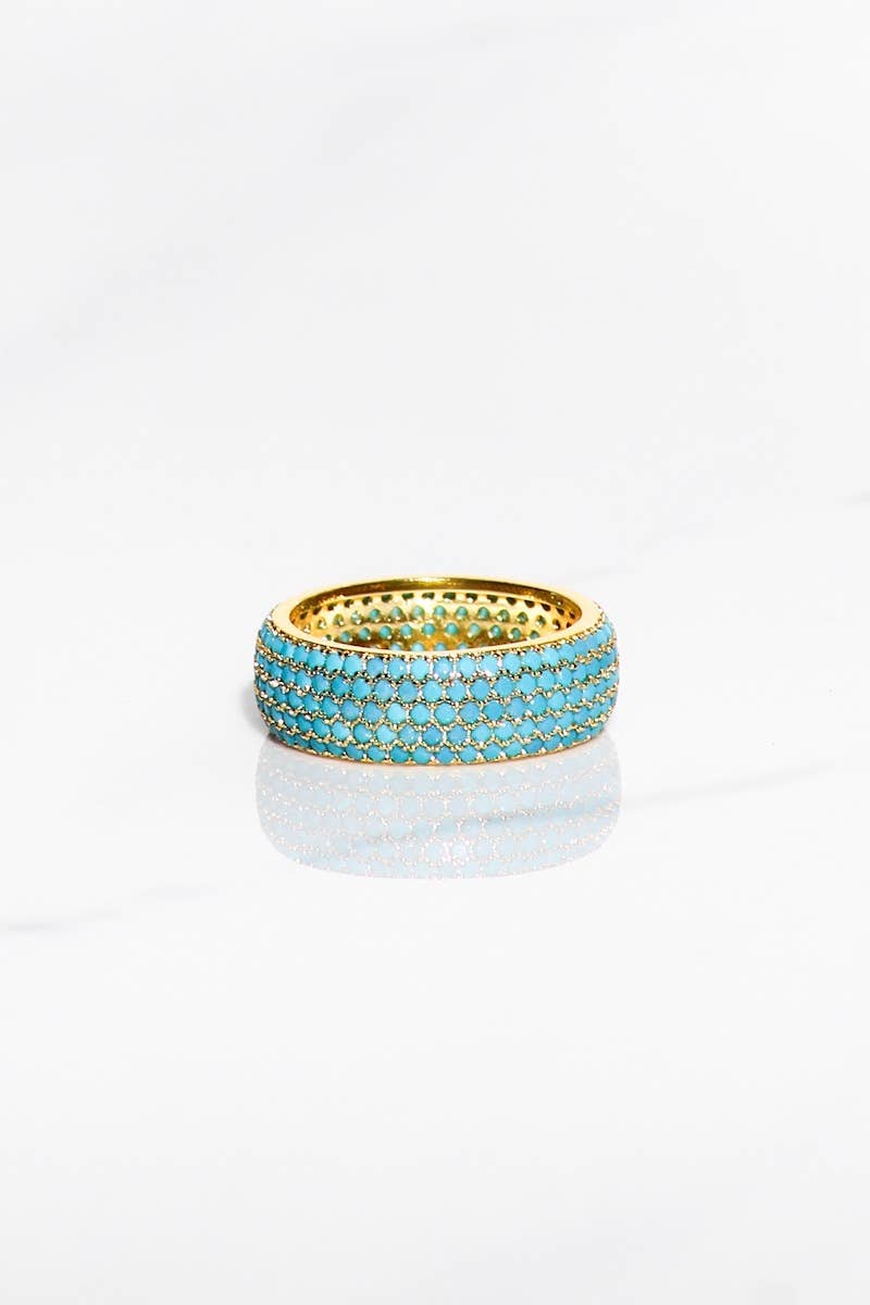 Ring-Turquoise Cigar Band