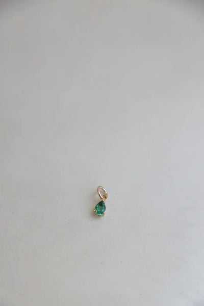 Charm-Birthstone Teardrop