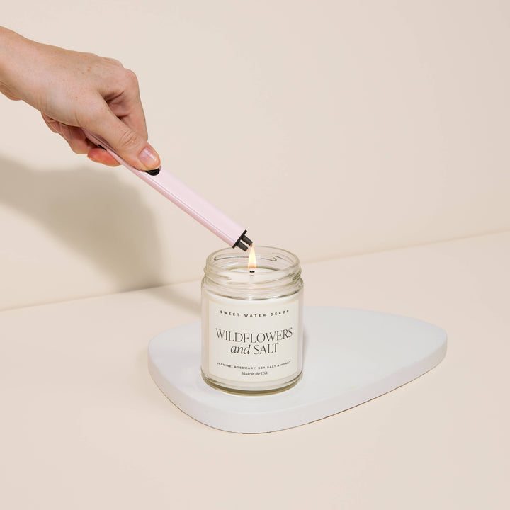 Rechargeable Electric Lighter-Blush Pink