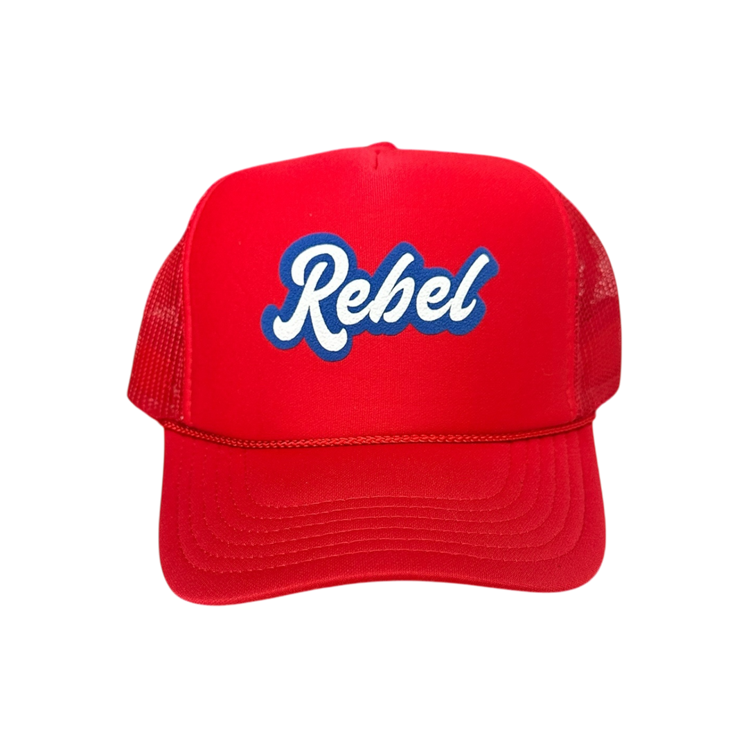 Trucker Hat-Rebel: Red