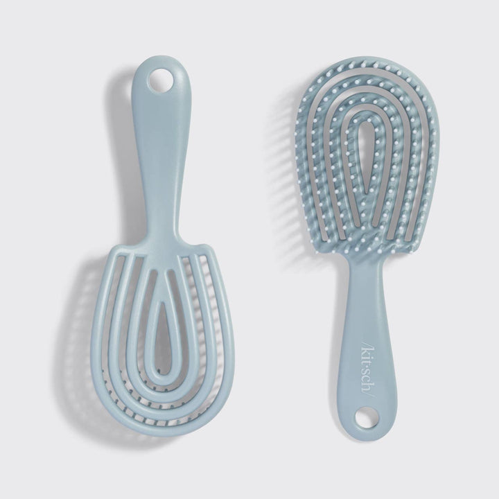 Mini Haze Blue Detangling Flexi Brush