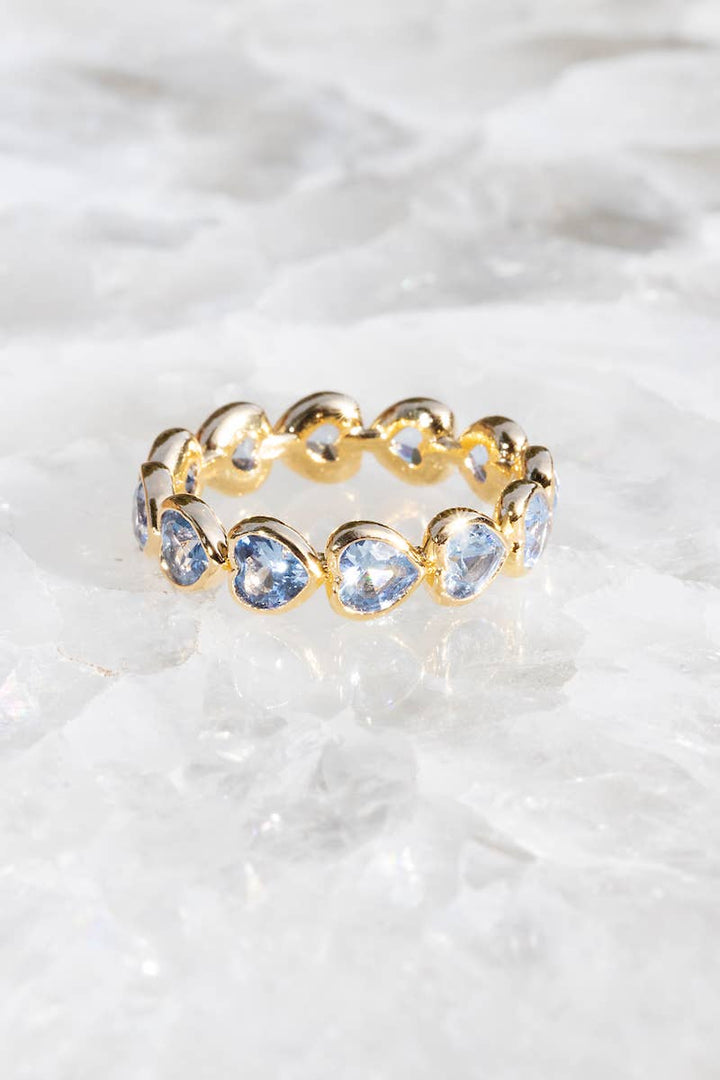 Ring-Eternal Love Aquamarine 14k Gold Filled