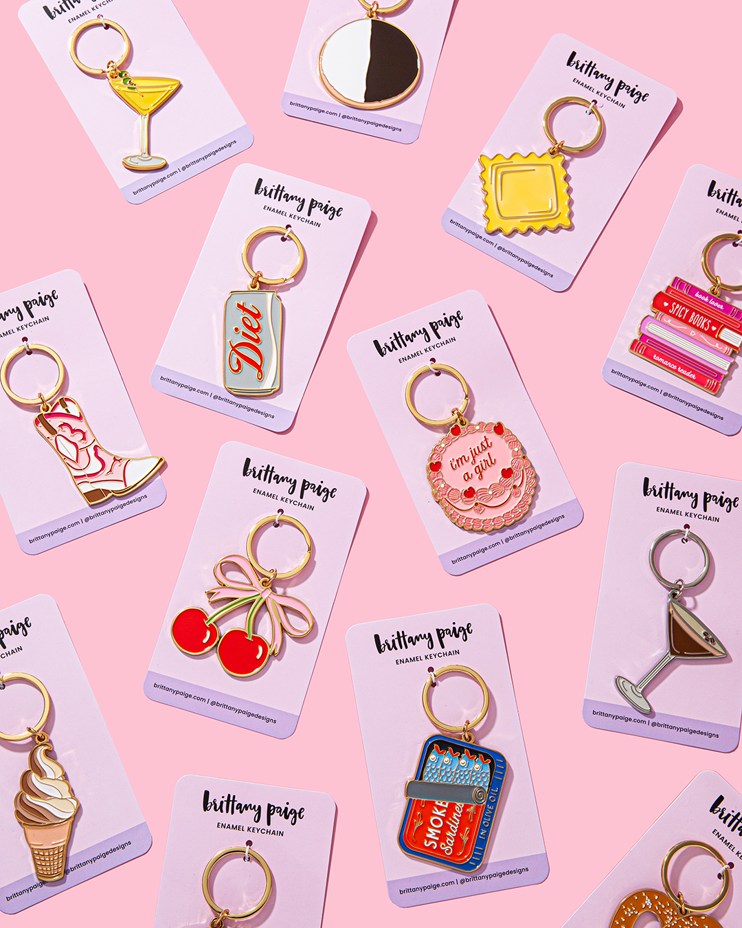 Enamel Keychain-Spicy Romance Books