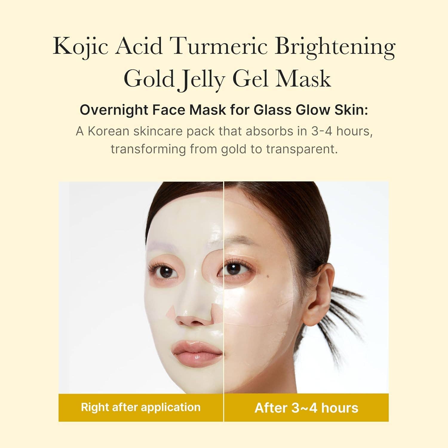 Medicube Sheet Mask-Kojic Acid Turmeric Brightening Gold Jelly Gel