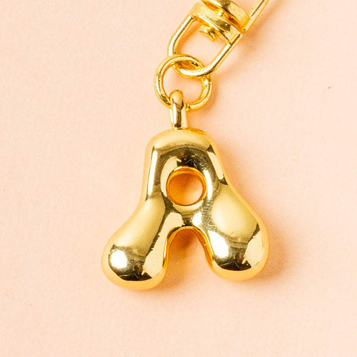 Bubble Letter Keychain Bag Charm–A