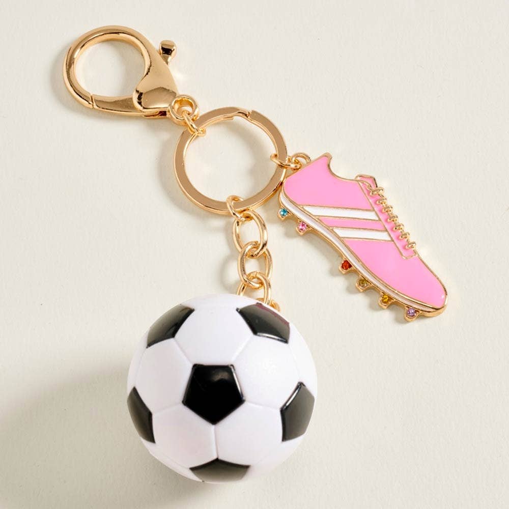 Keychain Bag Charm-Soccer Ball Shoes Charm