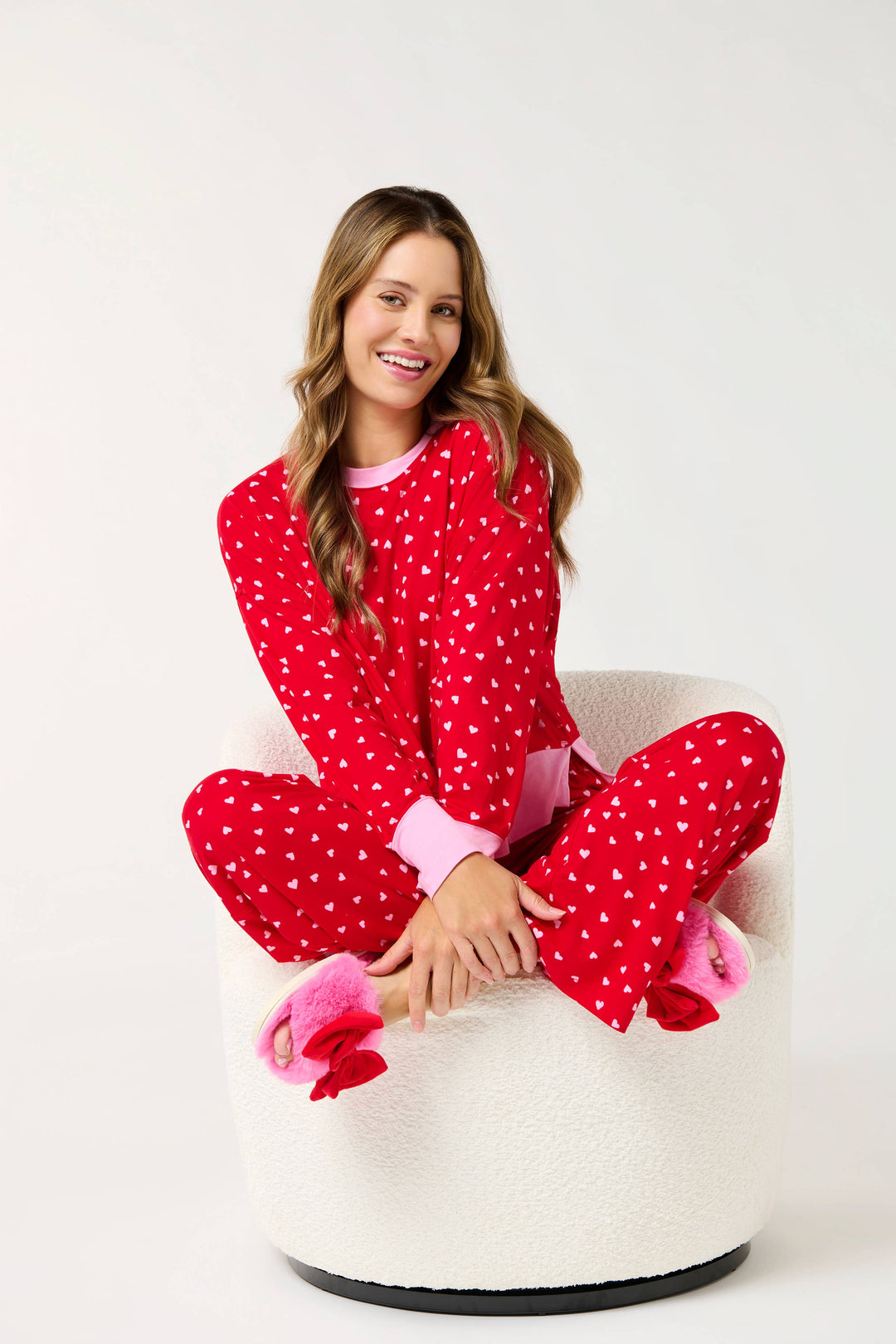 MINI HEARTS ULTRA-SOFT JERSEY KNIT PJ SET