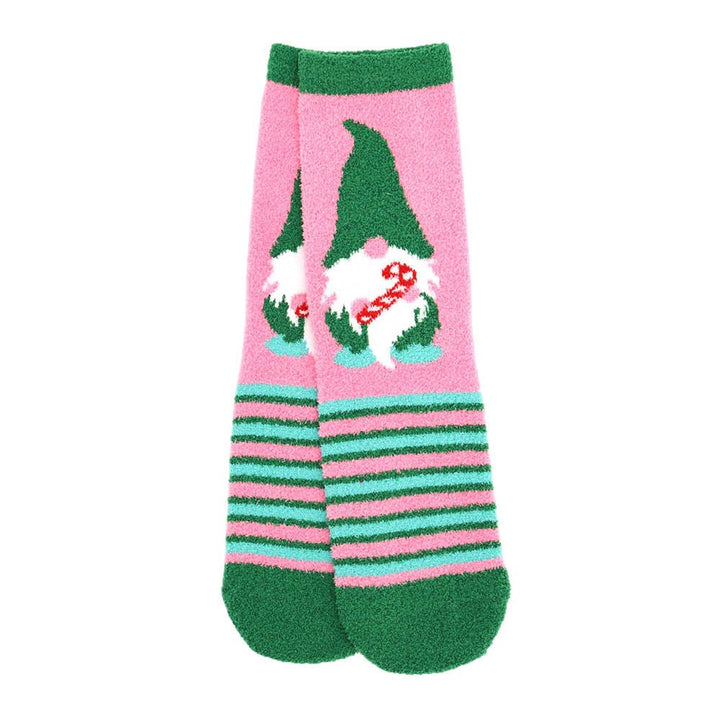 Soft Socks-Cozy Fuzzy Christmas Pattern