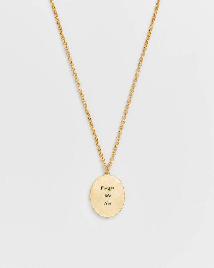 Forget Me Not Cameo Necklace
