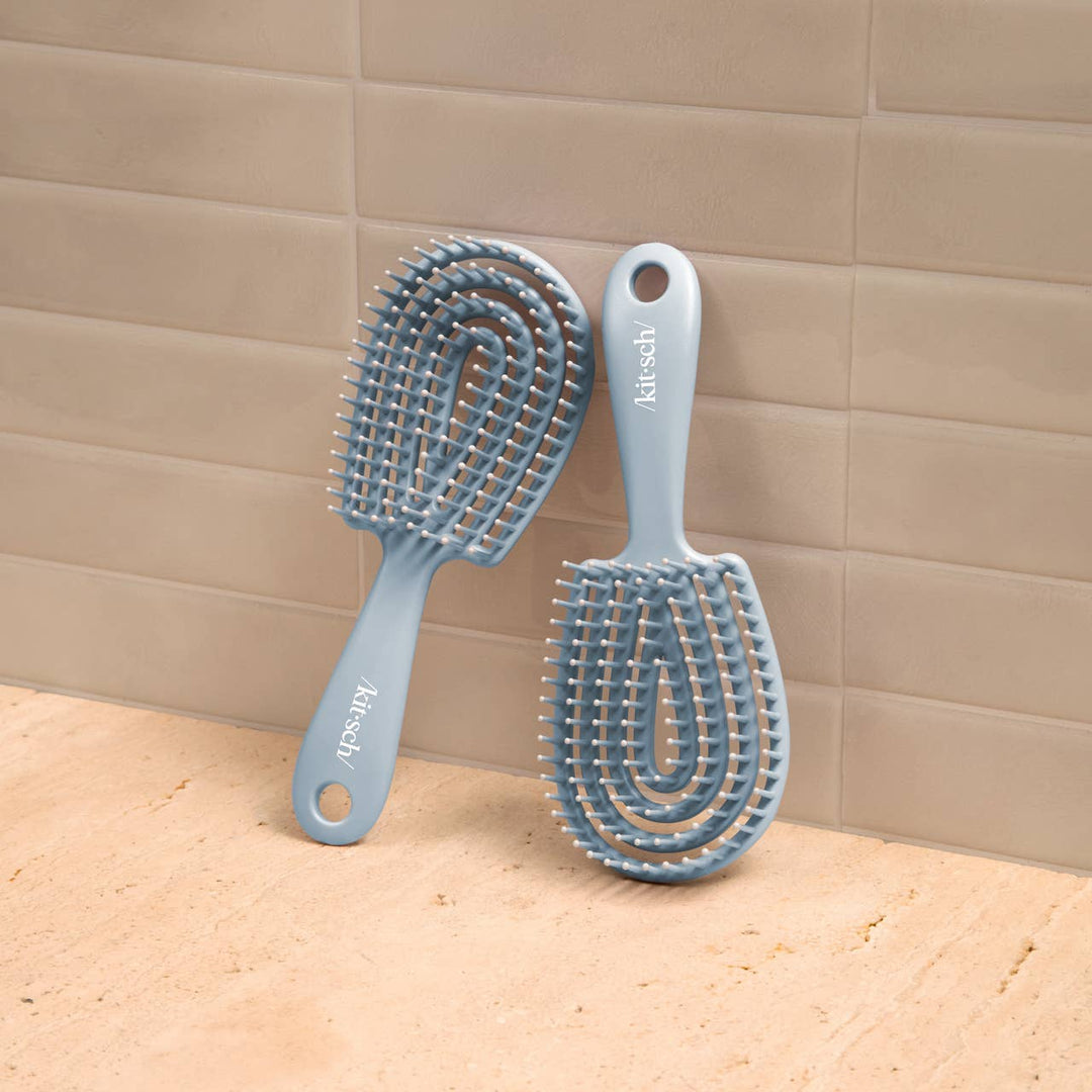 Mini Haze Blue Detangling Flexi Brush