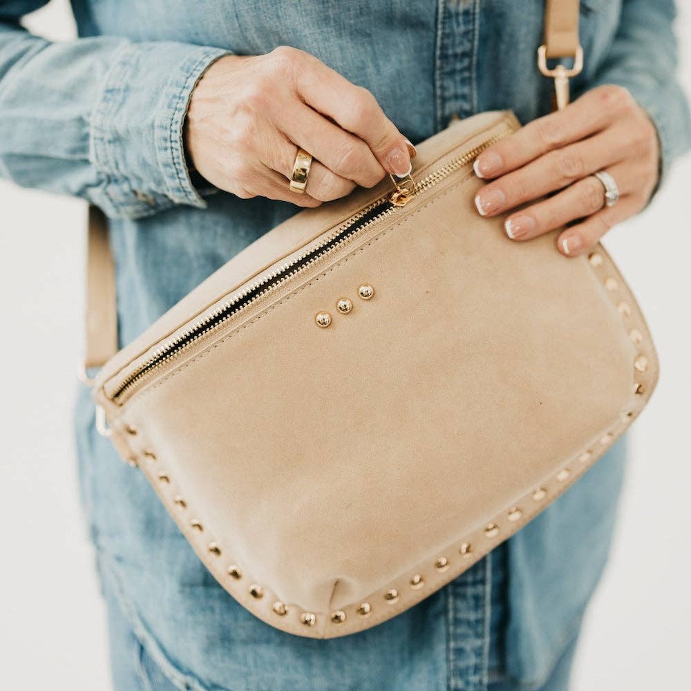 Bum Bag-Sabrina Studded Suede