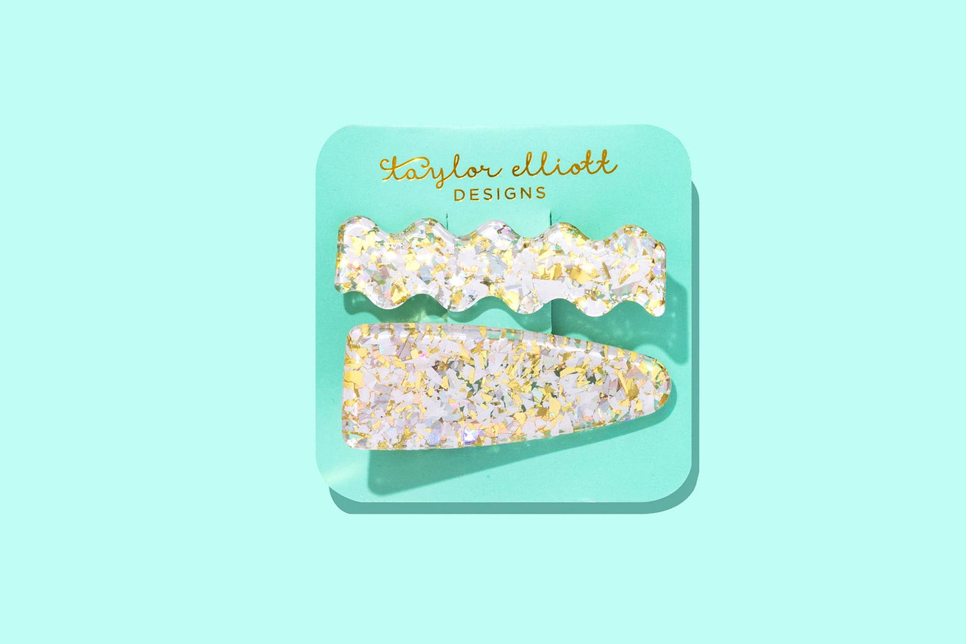 Hair Clip Set - Pearl Confetti