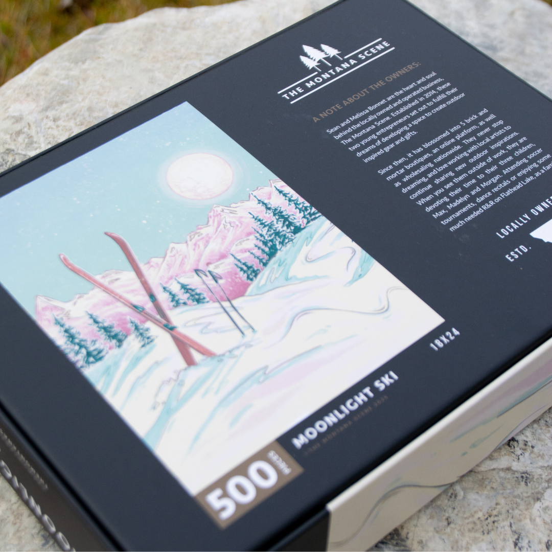 Moonlight Ski Puzzle - 500 Piece Puzzle