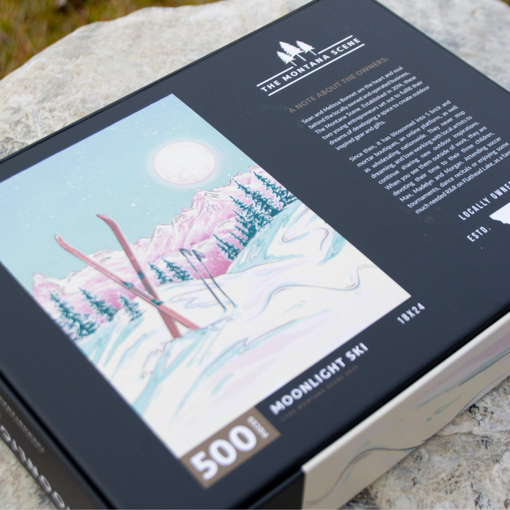 Moonlight Ski Puzzle - 500 Piece Puzzle