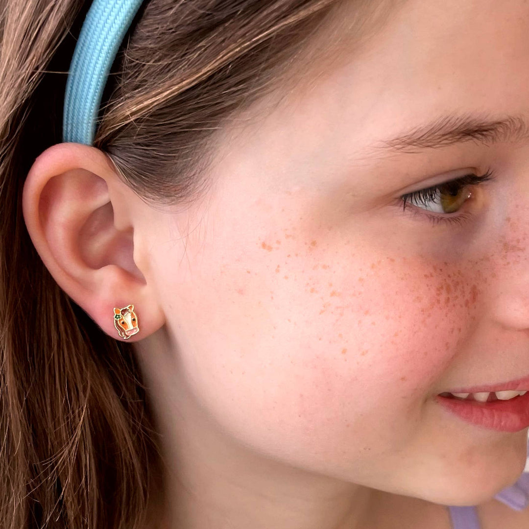 Stud Earrings-Pretty Pony