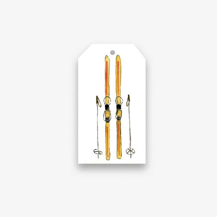 Gift Tags - Skis - Holiday