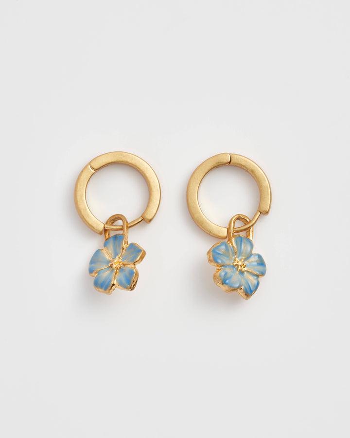 Forget Me Not Charm Huggies