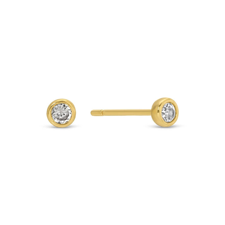 Velvet Gift Tag Trio-Gold Heart Studs