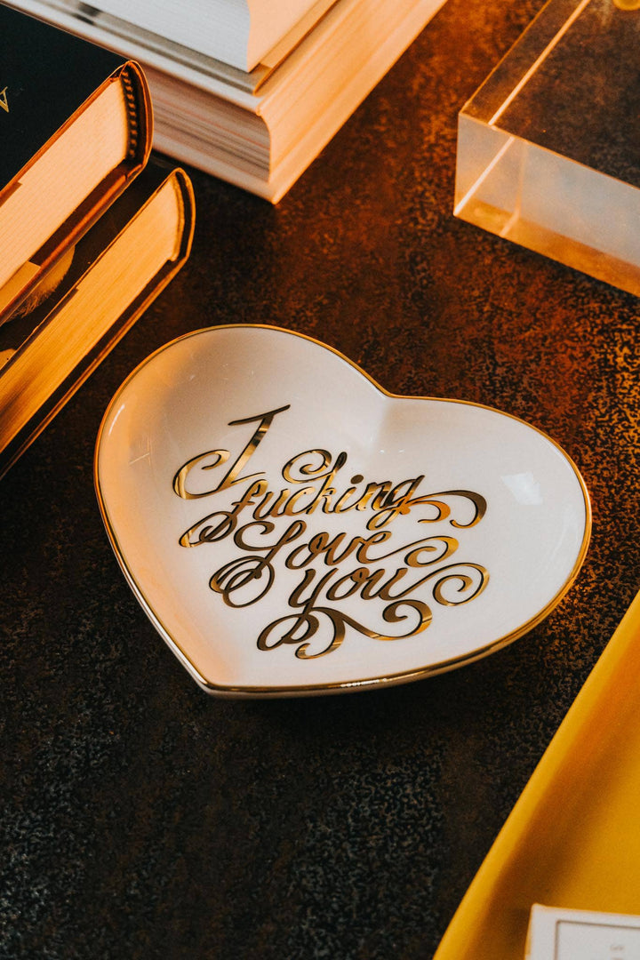 I Fucking Love You Heart Dish
