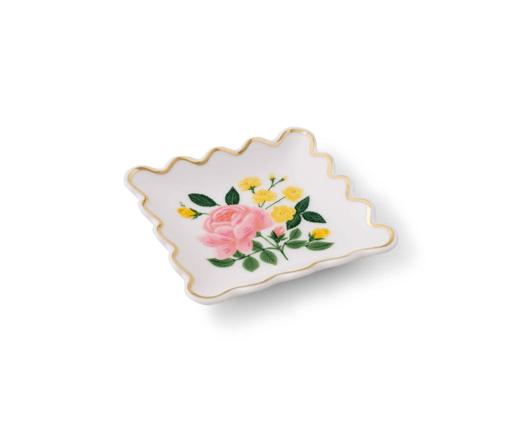 Ring Dish-Roses Scalloped