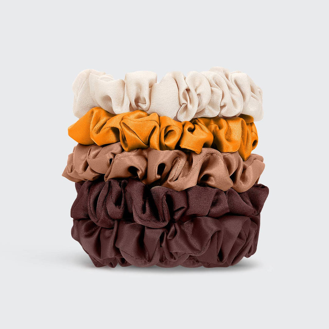 Satin Petite Scrunchies 5pc Set