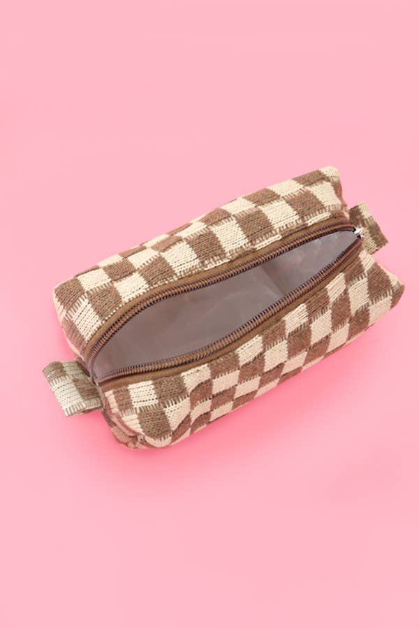 Cosmetic Pouch-Checker Makeup