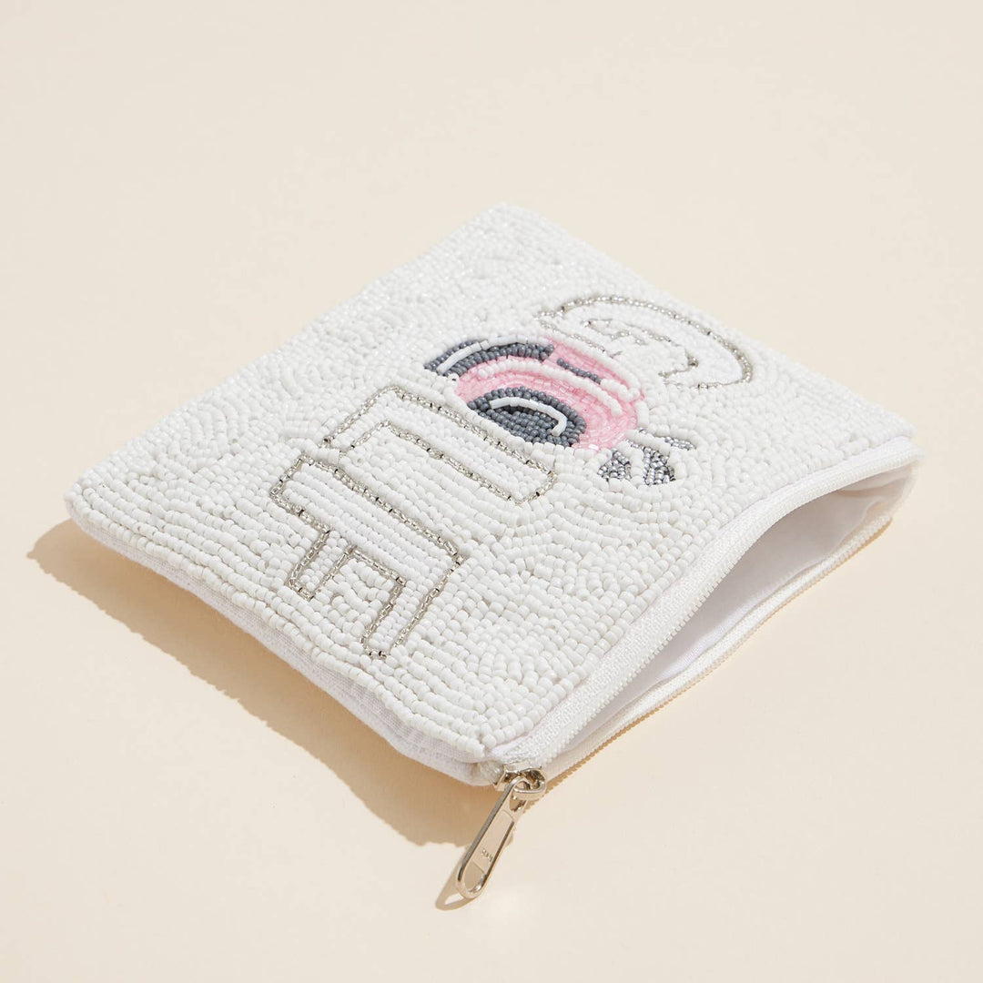 Golf Beaded Coin Pouch