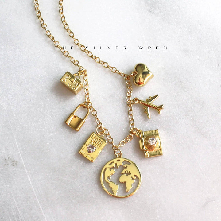 Necklace-Travel Multi Charm