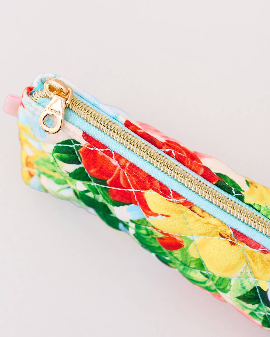 Quilted Pencil Pouch, Oil Paint Floral