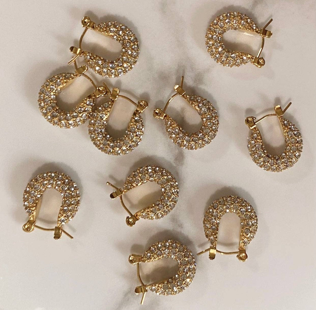 Earrings-Disco Baby Hoops