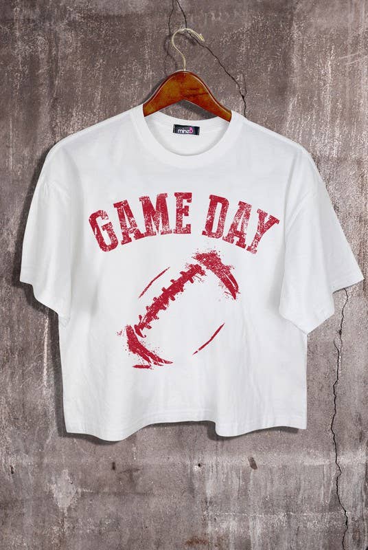 Game Day Graphic Crop Tee