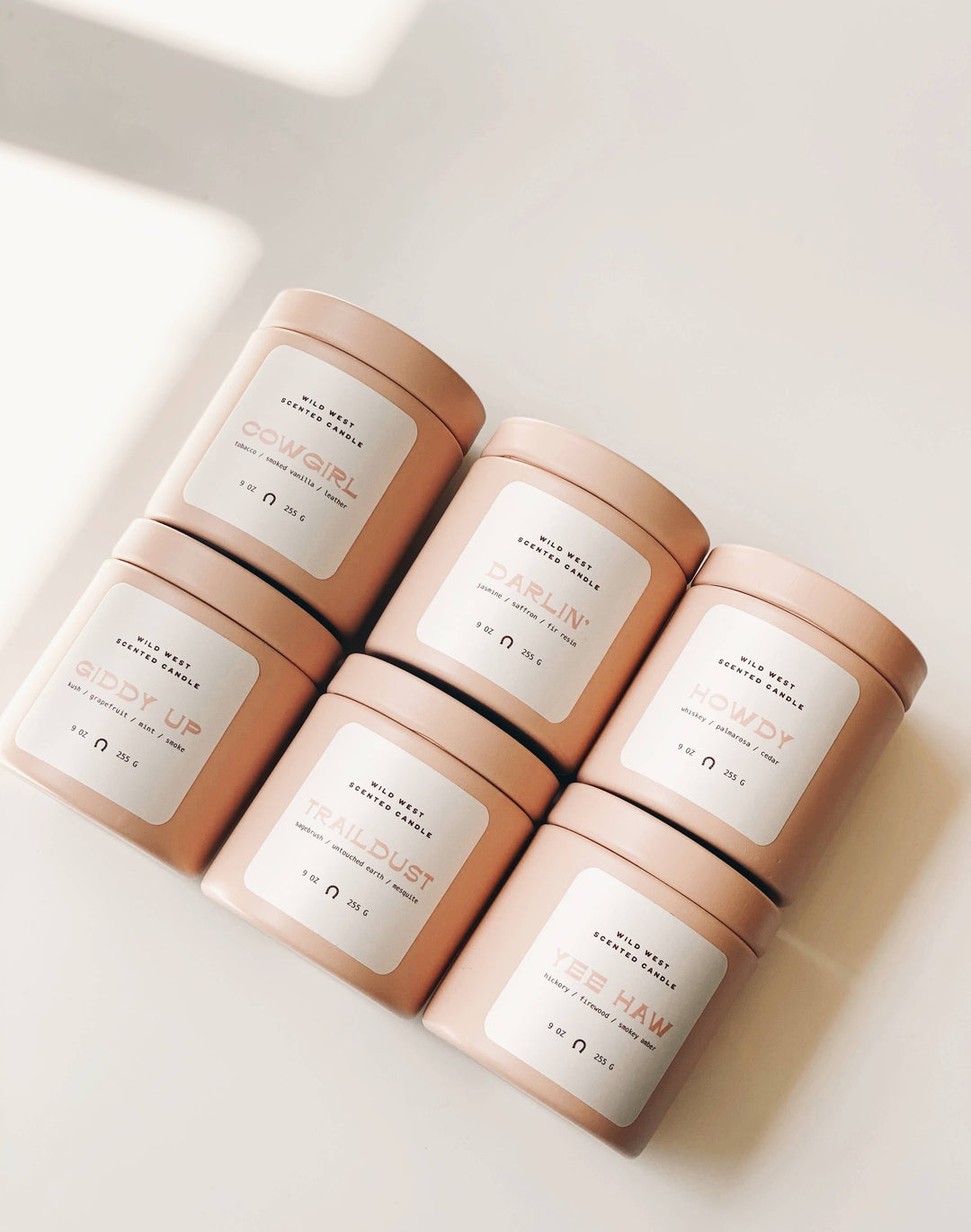 Darlin' Candle, Western Candle, Pink Candle, Coastal Cowgirl