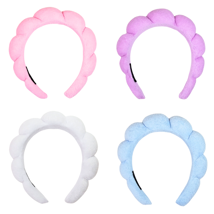 Spa Headband | Trendy Terrycloth Bubble Makeup Headband