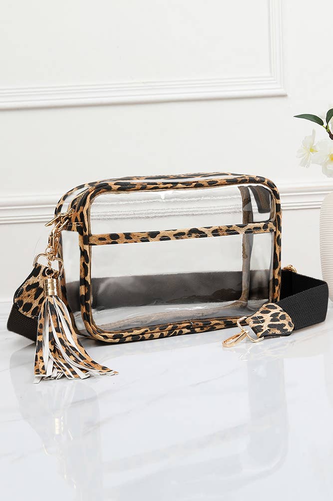 Clear PU Cross Body Camera Bag