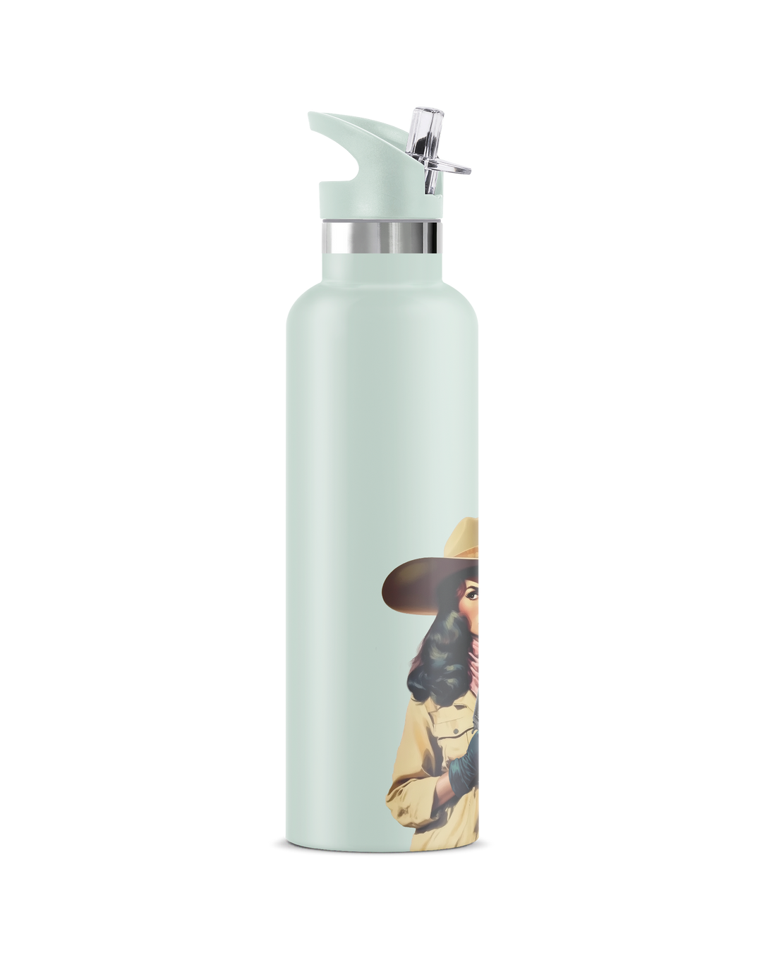 BANDIT | Vintage Pin-Up Bandit Insulated Water Bottle 25 oz-Jade