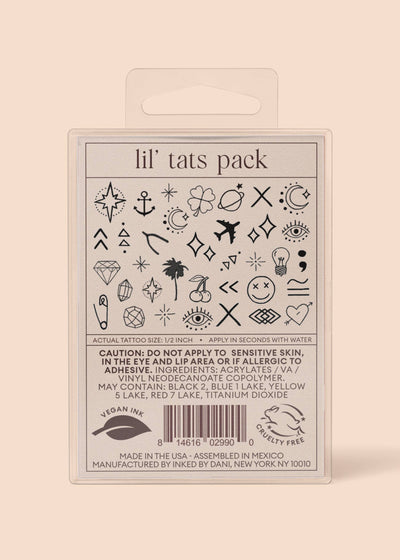 Lil' Tats Temporary Tattoo Pack