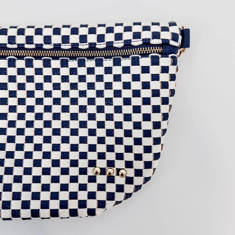 Westlyn Woven Bum Bag-Leather