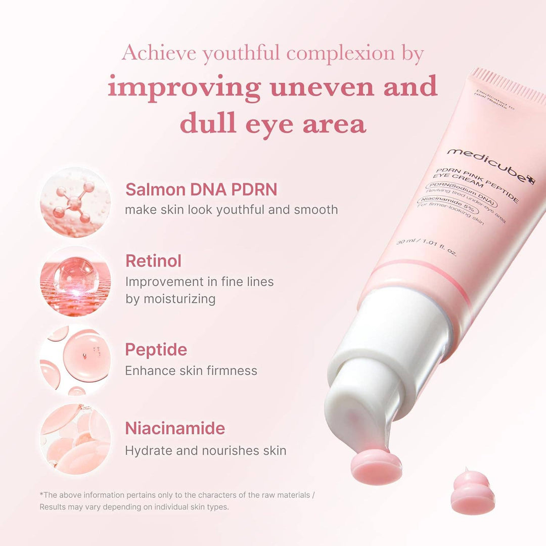 Medicube Eye Cream 1oz-Salmon DNA PDRN Pink Peptide Eye Cream