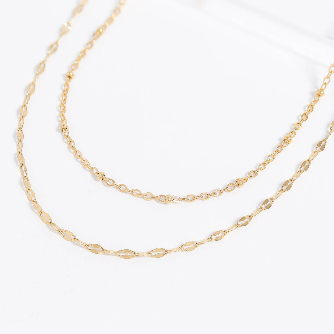 Stainless Steel Lip Chain Necklace