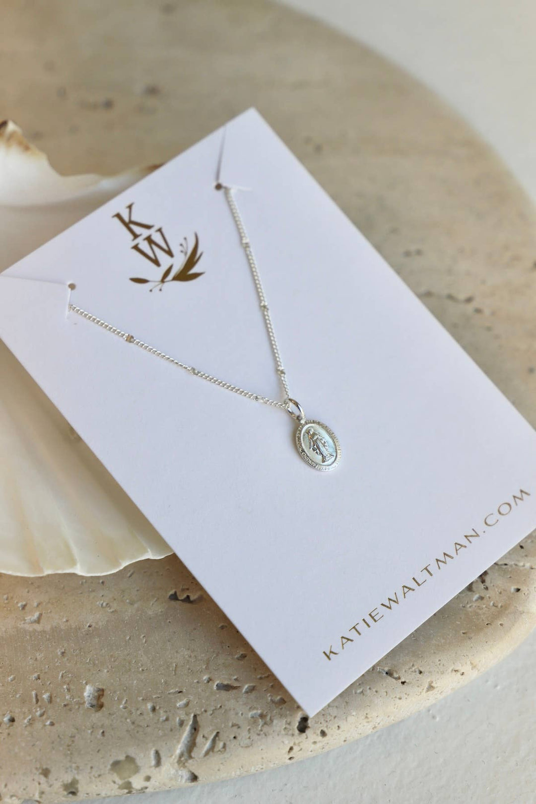 CN1569 Necklace-Virgin Mary Mini Medallion