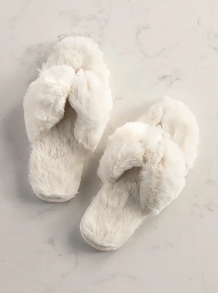 Slippers-Rina Thing-Ivory S/M