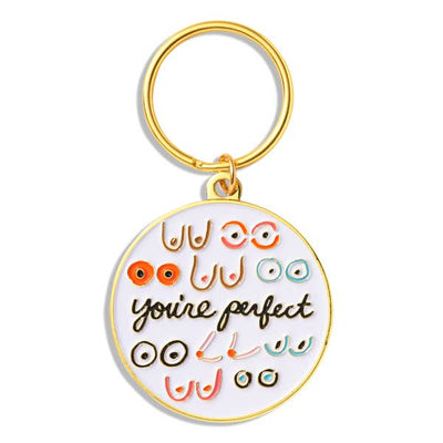 You're Perfect Boobs Keychain