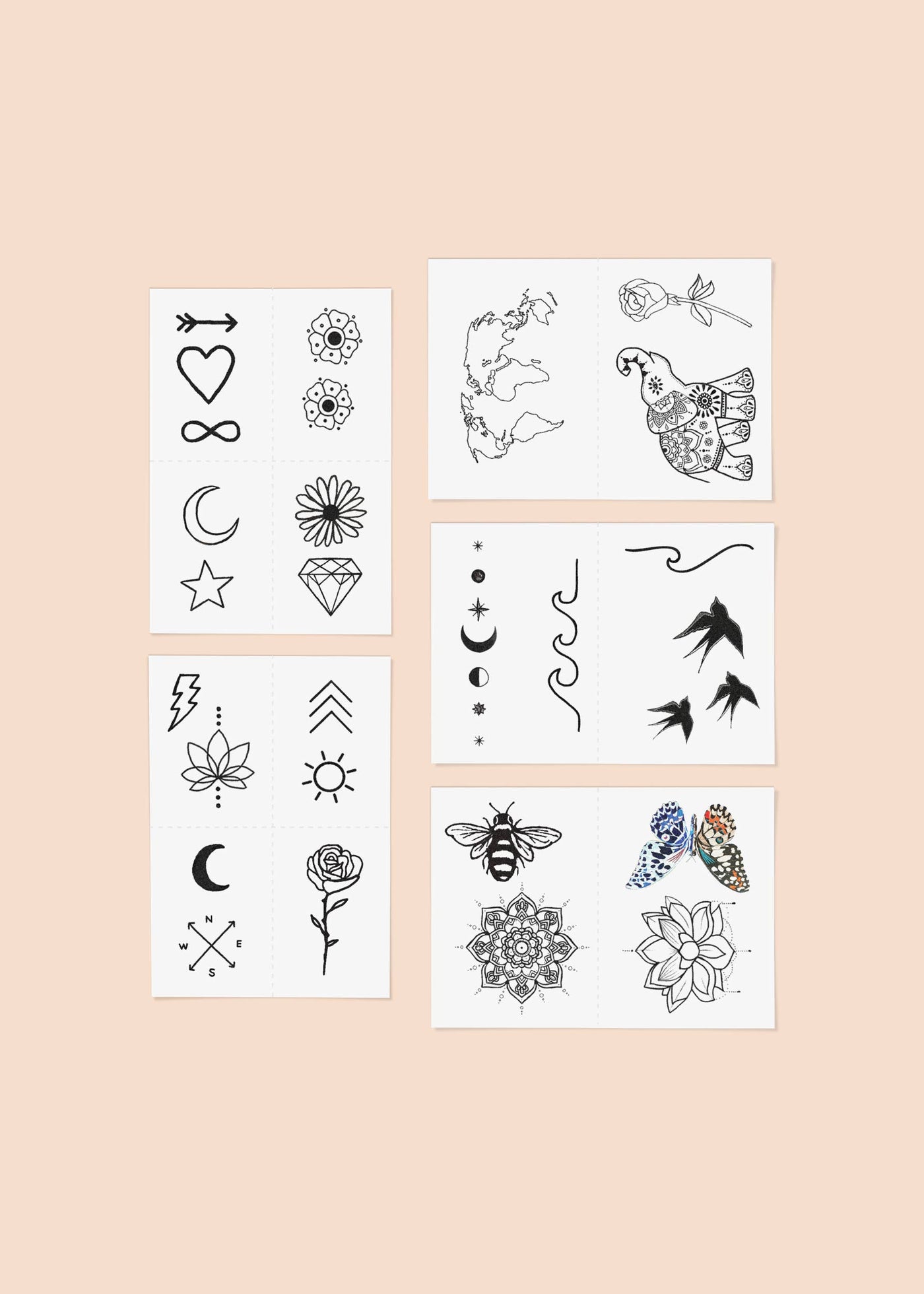 Best Sellers Temporary Tattoo Pack