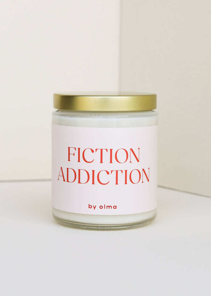 Candle 9oz-Fiction Addiction - Book Lover Bookish Candles - 9oz Clear